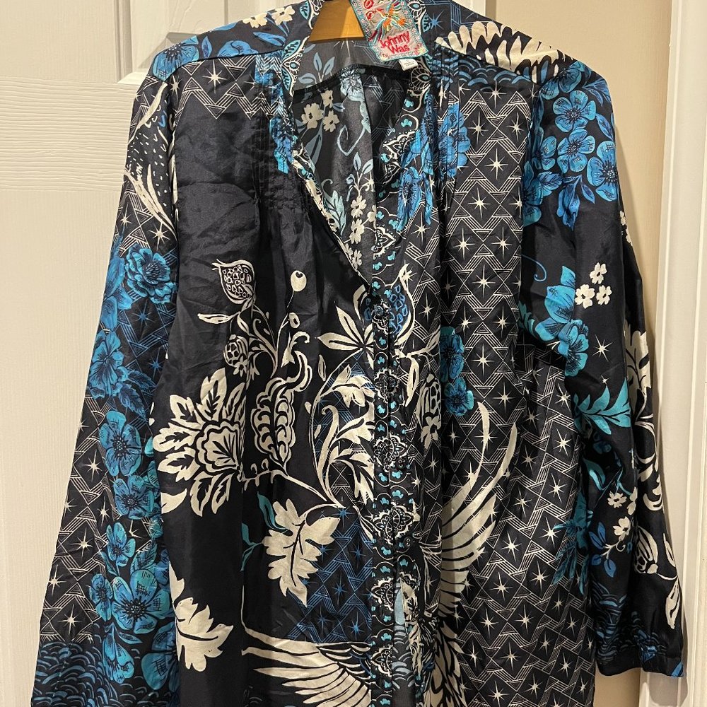 Johnny Was Phoenix Tate Silk blouse
